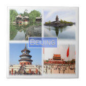 zCN008 PEKING, China, Souvenir, Fliese (Vorderseite)