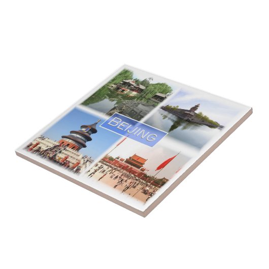 zCN008 PEKING, China, Souvenir, Fliese (Seite)