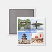 zCN008 PEKING, China, Souvenir, Kühlschrank Magnet (Vorderseite/Rückseite)