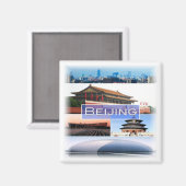 zCN009 PEKING, China, Asien, Kühlschrank Magnet (Vorderseite/Rückseite)