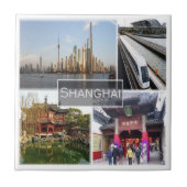 zCN012 SHANGHAI, China, Asien, Fliese (Vorderseite)