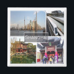 zCN012 SHANGHAI, China, Asien, Kühlschrank Magnet<br><div class="desc">Hier finden Sie das Andenken Ihres Urlaubs. Diese Kategorie enthält Kühlschrankmagnet von vielen Orten in der China. (zCN012 SHANGHAI, China, Asien, Kühlschrankmagnet). Erleben Sie Freunde und Verwandte mit den einzigartigen Souvenirs von Ihrer großartigen Reise. Probier uns! #LeoPepeDesign - Stadtgötttempel von Shanghai, Pudong's Skyline Shanghai Maglev-Bahn, Ihr Garten, China asia, Leopepedesign,...</div>