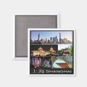 zCN013 SHANGHAI, China, Asien, Kühlschrank Magnet (Vorderseite/Rückseite)
