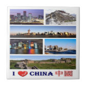 zCN016 I Liebe CHINA, VR China, Fliese (Vorderseite)