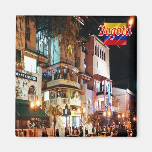 zCO006 BOGOTA' at Night, Kolumbien, Amerika, Kühls Magnet (Vorne)