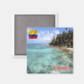 ZCO008 COLOMBIA, Archipel von San Andrés, Kühlschr Magnet (Vorderseite/Rückseite)