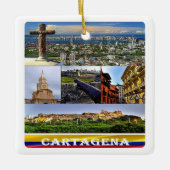 zCO07 CARTAGENA-Mosaik, Kolumbien, Keramikornament (Vorderseite)