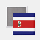 zCR001 COSTA RICA, FLAG, Amerika, Kühlschrank Magnet (Vorderseite/Rückseite)