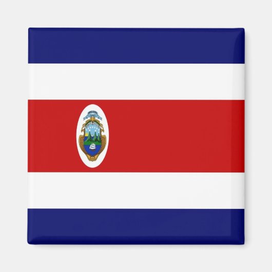 zCR001 COSTA RICA, FLAG, Amerika, Kühlschrank Magnet (Vorne)