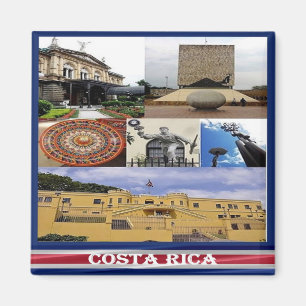 zCR017 COSTA RICA, Mosaik, Amerika, Kühlschrank Magnet