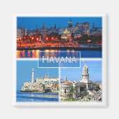 ZCU003 HAVANA, Mosaik, Kuba, Amerika, Kühlschrank Magnet (Vorne)