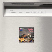 zCU008 HAVANA by Night, Kuba, Amerika, Kühlschrank Magnet (In Situ (Geschirrspüler))