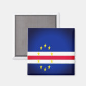 zCV001 CAPE VERDE, FLAG, Afrika, Kühlschrank Magnet (Vorderseite/Rückseite)