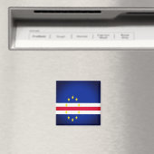 zCV001 CAPE VERDE, FLAG, Afrika, Kühlschrank Magnet (In Situ (Geschirrspüler))