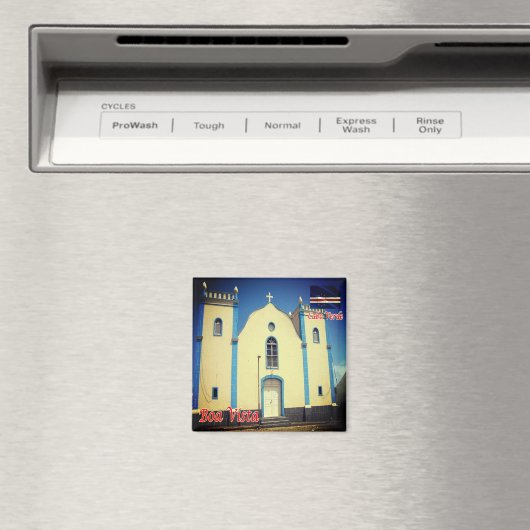 zCV004 BOA VISTA, Church of Santa Isabel, Kühlschr Magnet (In Situ (Geschirrspüler))