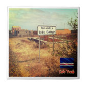 zCV009 CAPE VERDE, João Galego Sign, Fliese (Vorderseite)