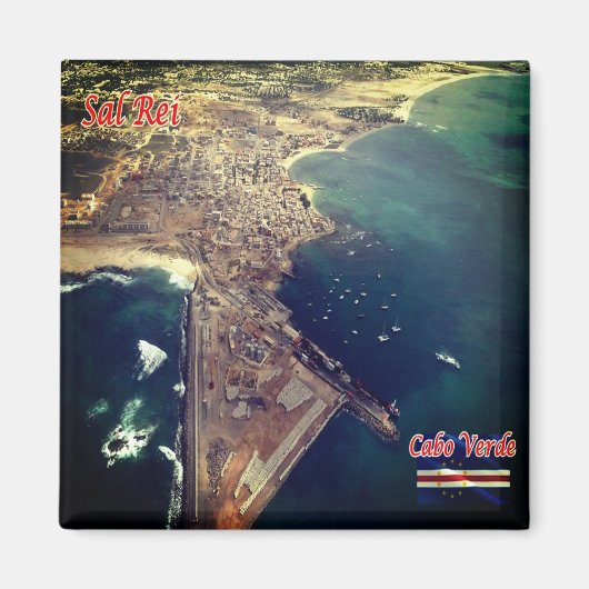 zCV019 SAL REI, Kap Verde, Kühlschrank Magnet (Vorne)