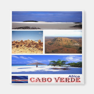 zCV022 CAPE VERDE, Mosaik, Afrika, Kühlschrank Magnet