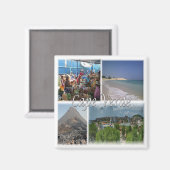 zCV025 CAPE VERDE, Mosaik, Afrika, Kühlschrank Magnet (Vorderseite/Rückseite)