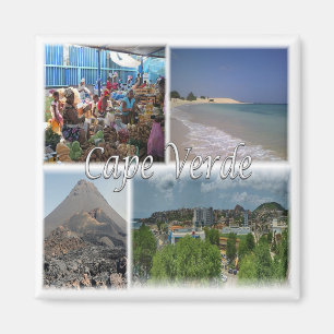 zCV025 CAPE VERDE, Mosaik, Afrika, Kühlschrank Magnet