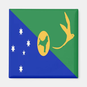 zCX001 FLAG CHRISTMAS ISLAND, Ozeanien, Kühlschran Magnet