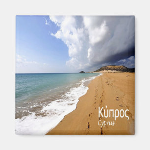 ZCY005 CYPRUS Beach, Kühlschrank Magnet