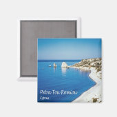 ZCY008 PETRA TOU ROMIOU Zypern, Kühlschrank Magnet (Vorderseite/Rückseite)
