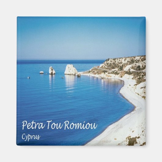 ZCY008 PETRA TOU ROMIOU Zypern, Kühlschrank Magnet (Vorne)