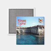 ZCY010 PANORAMA Zypern, Kühlschrank Magnet (Vorderseite/Rückseite)