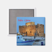 ZCY013 PAFOS Byzantine Forte, Zypern, Kühlschrank Magnet (Vorderseite/Rückseite)