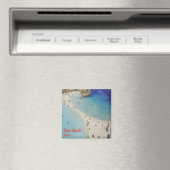 zCY014 NISSI Beach, Zypern, Kühlschrank Magnet (In Situ (Geschirrspüler))