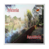 ZCY019 NICOSIA Athalassa Park, Zypern Fliese (Vorderseite)