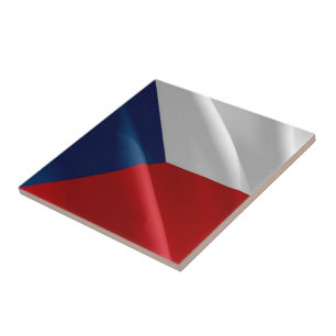 zCZ002 WAVING FLAG der Tschechischen Republik, Fliese