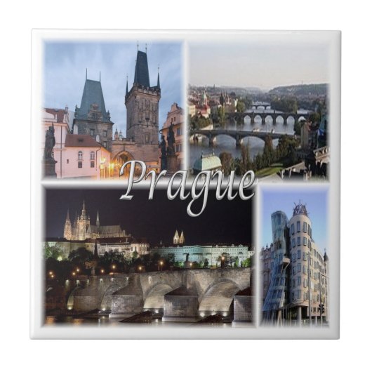 zCZ005 PRAG Tschechische Republik Fliese (Vorderseite)