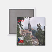 zCZ007 BRNO Tschechische Republik, Kühlschrank Magnet (Vorderseite/Rückseite)