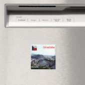 zCZ009 ÚSTÍ NAD LABEM Tschechische Republik, Kühls Magnet (In Situ (Geschirrspüler))