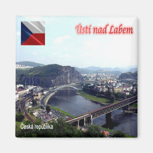 zCZ009 ÚSTÍ NAD LABEM Tschechische Republik, Kühls Magnet