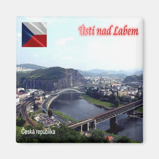 zCZ009 ÚSTÍ NAD LABEM Tschechische Republik, Kühls Magnet (Vorne)