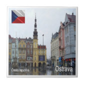 zCZ012 OSTRAVA Tschechische Republik, Fliese (Vorderseite)