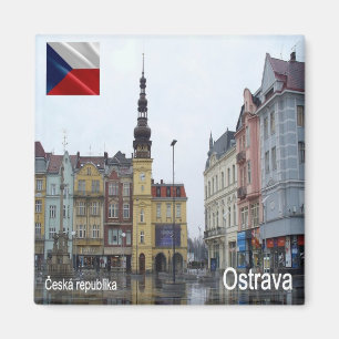 zCZ012 OSTRAVA Tschechische Republik, Kühlschrank Magnet