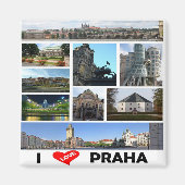 zCZ023 PRAG I Liebe Tschechische Republik - Kühlsc Magnet (Vorne)