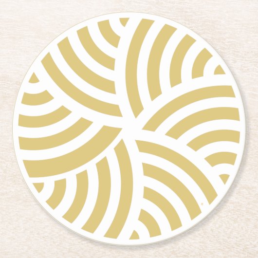 Zdanice Underlägg Papper Runder Pappuntersetzer (Vorderseite)