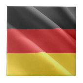 zDE002 DEUTSCH waving FLAG, Deutschland, Fliese (Vorderseite)