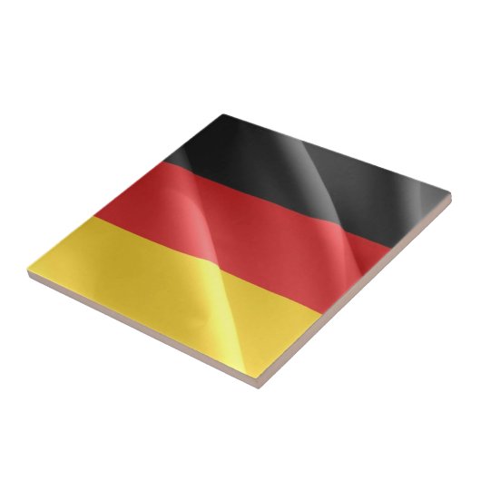 zDE002 DEUTSCH waving FLAG, Deutschland, Fliese (Seite)