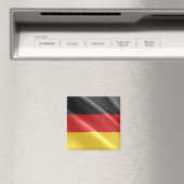 zDE002 DEUTSCH waving FLAG, Deutschland, Kühlschra Magnet (In Situ (Geschirrspüler))