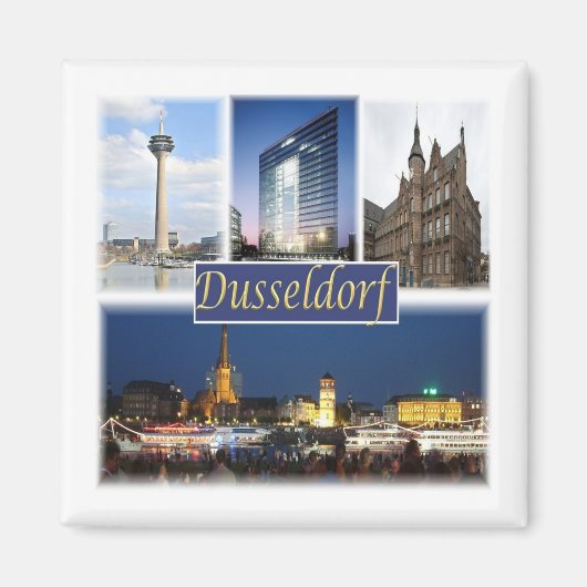 zDE008 DUSSELDORF, Germany, Europe, Fridge Magnet (Vorne)