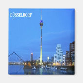 zDE011 DÜSSELDORF views Germany - Fridge Magnet (Vorne)
