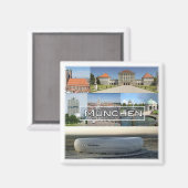 zDE012 MUNICH MÜNCHEN mosaic Germany - Magnet (Vorderseite/Rückseite)