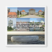 zDE012 MUNICH MÜNCHEN mosaic Germany -  Magnet (Vorne)