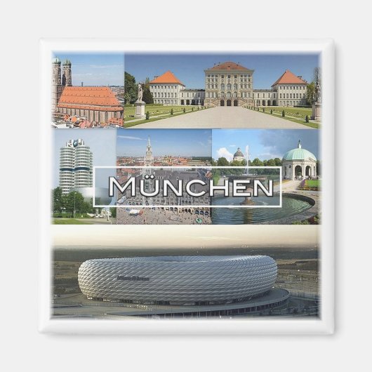 zDE012 MUNICH MÜNCHEN mosaic Germany - Magnet (Vorne)